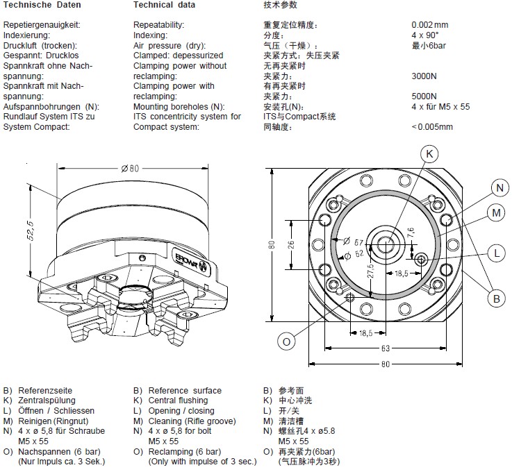 ER-020025 EROWA ITS Compact Combi 卡盤(pán) ER-020025 erowa its compact combi 卡盤(pán)