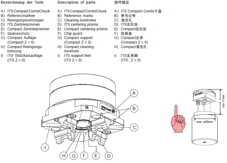 ER-020025 EROWA ITS Compact Combi 卡盤(pán) ER-020025 erowa its compact combi 卡盤(pán)