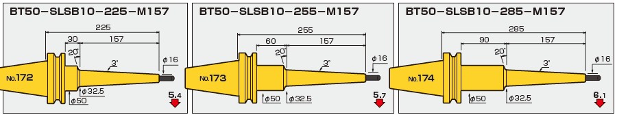 BT50-日本MST一體式熱縮刀柄