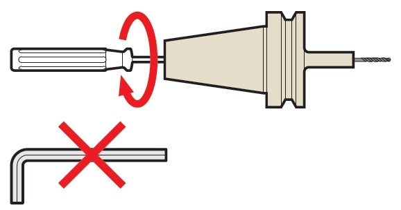MST超小徑筒夾刀柄擰緊方法圖示 刀柄,MST刀柄