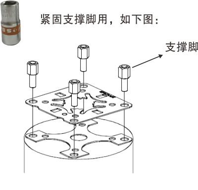 瑞士EROWA夾具專用扭力扳手ER-011600H緊固支撐腳 扭力扳手