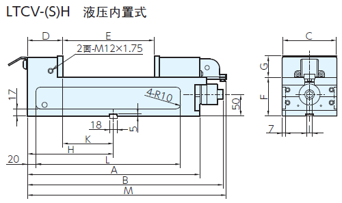 ERON-NABEYA雅朗液壓內置式精密平口鉗LTCV-100H 精密平口鉗
