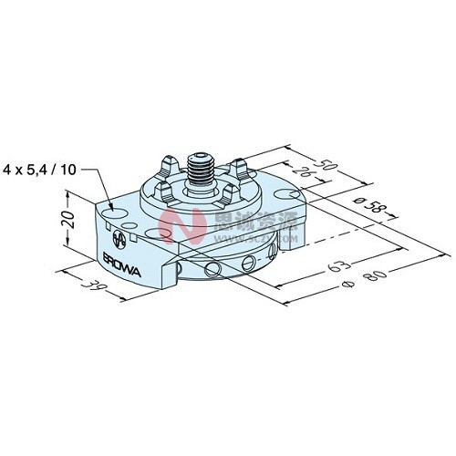 ER-007697 erowa 螺絲卡盤50d